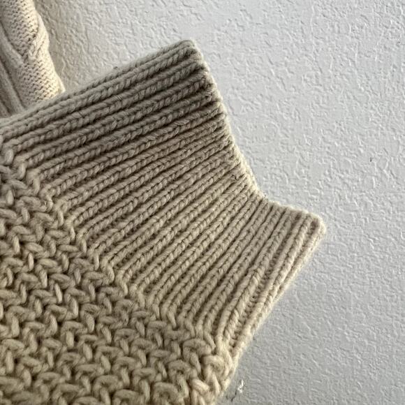 G STAR RAW Women's size L Weet Weave Knitted Ivory Chunky Sweater Wool Blend - Picture 5 of 10